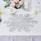 6 Silver 18" wide Snowflake Round Vinyl Placemats Wedding Party Decorations